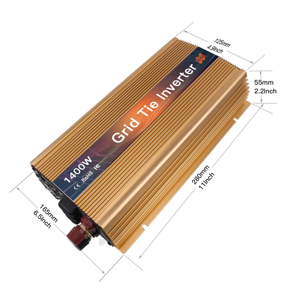 1000-1400W Grid Tie Micro Sola - огляд і ціна Micro Inverter 1400W Solar Grid Tie