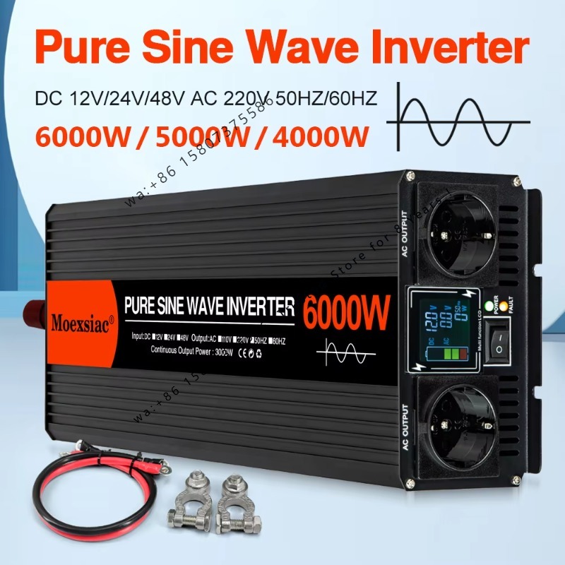 Moexsiac Pure Sine Wave Solar  - огляд і ціна Pure Sine Wave Inverter 5000W 48V 220V