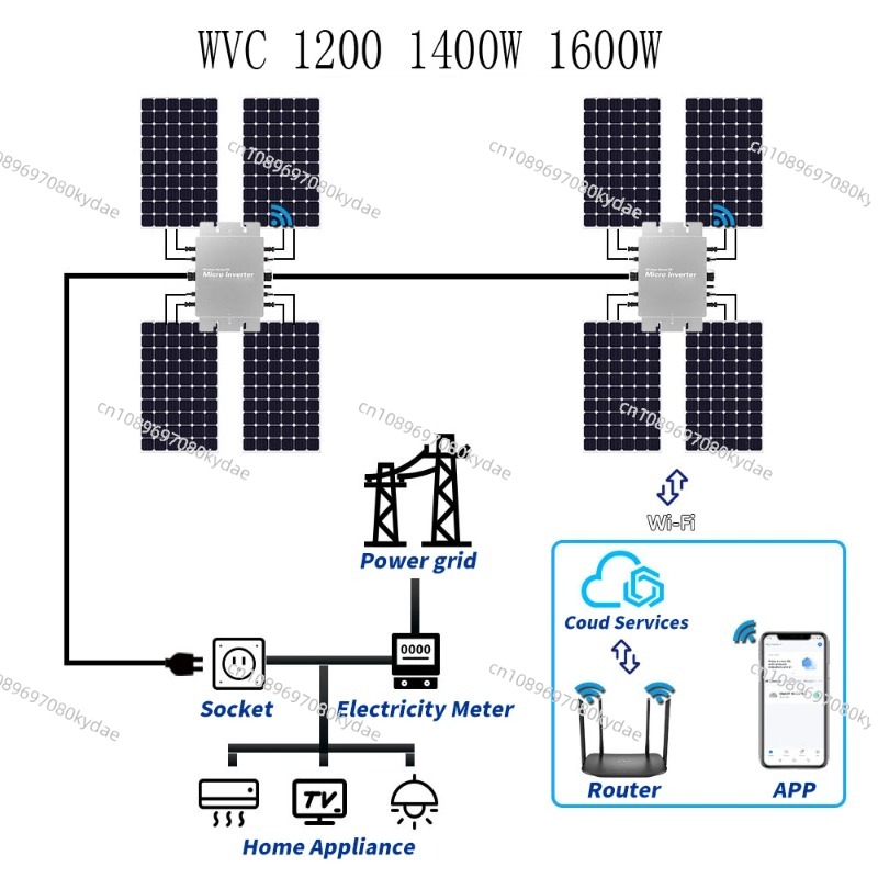 Waterproof Solar Grid Tie Micr - огляд і ціна Micro Inverter 1400W Solar Grid Tie