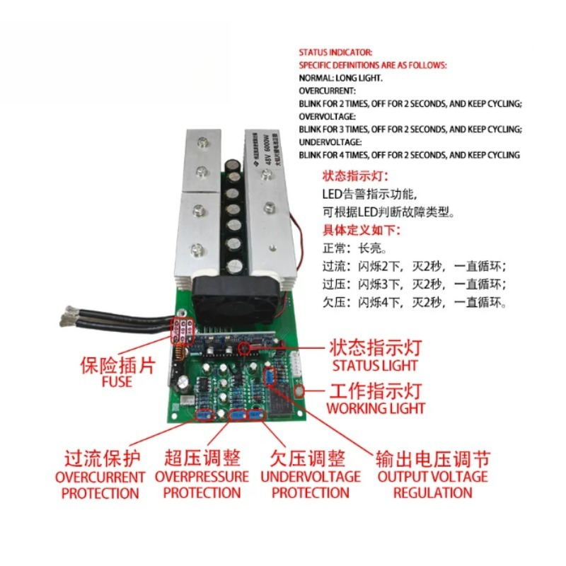 24V 36V 48V 60V Pure Sine Wave - огляд і ціна Pure Sine Wave Inverter Board 24V 48V