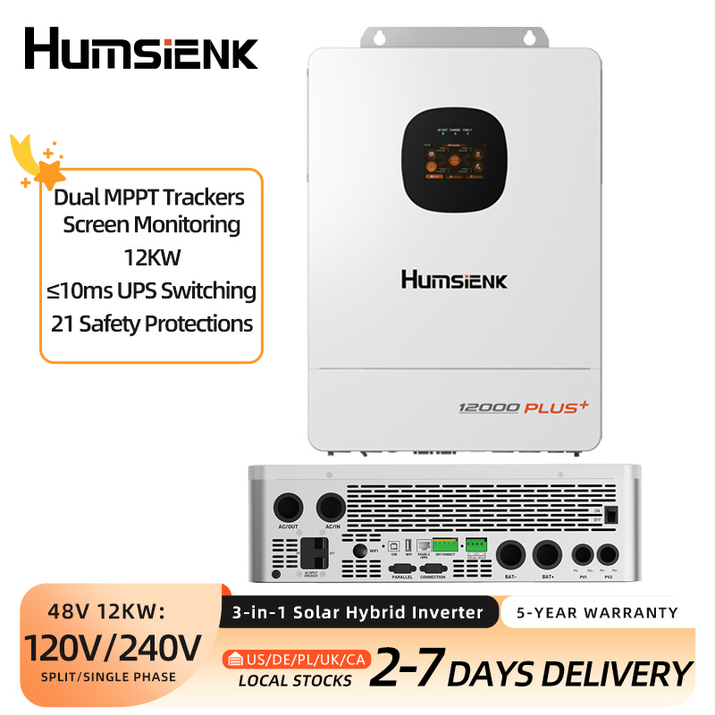 Humsienk 48V 12KW/8KW 3-in-1 S - огляд і ціна Mppt Hybrid Inverter 48V 8Kw 3 Phase