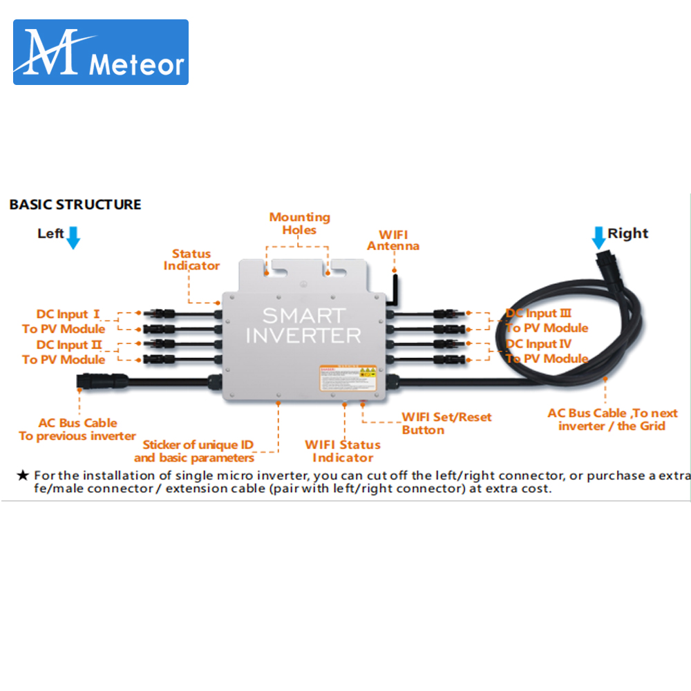 1200W 1400W Solar Grid Tie Mic - огляд і ціна Micro Inverter 1400W Solar Grid Tie