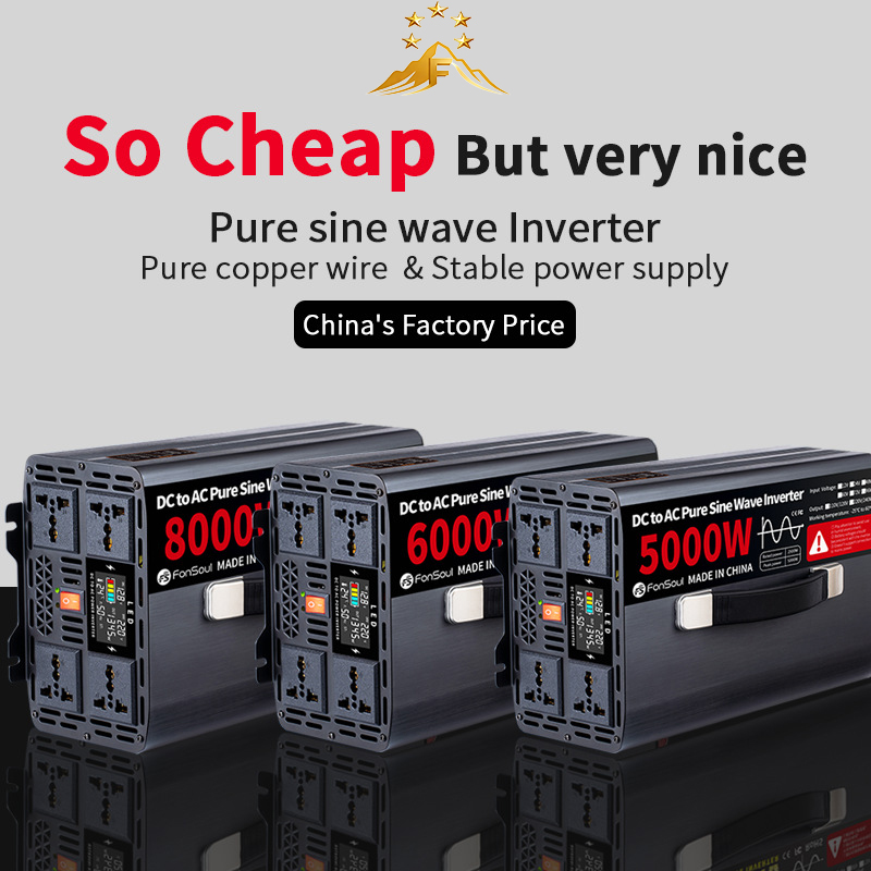 5KW 6KW 8KW Pure Sine Wave Off - огляд і ціна Pure Sine Wave Inverter 5000W 48V 220V