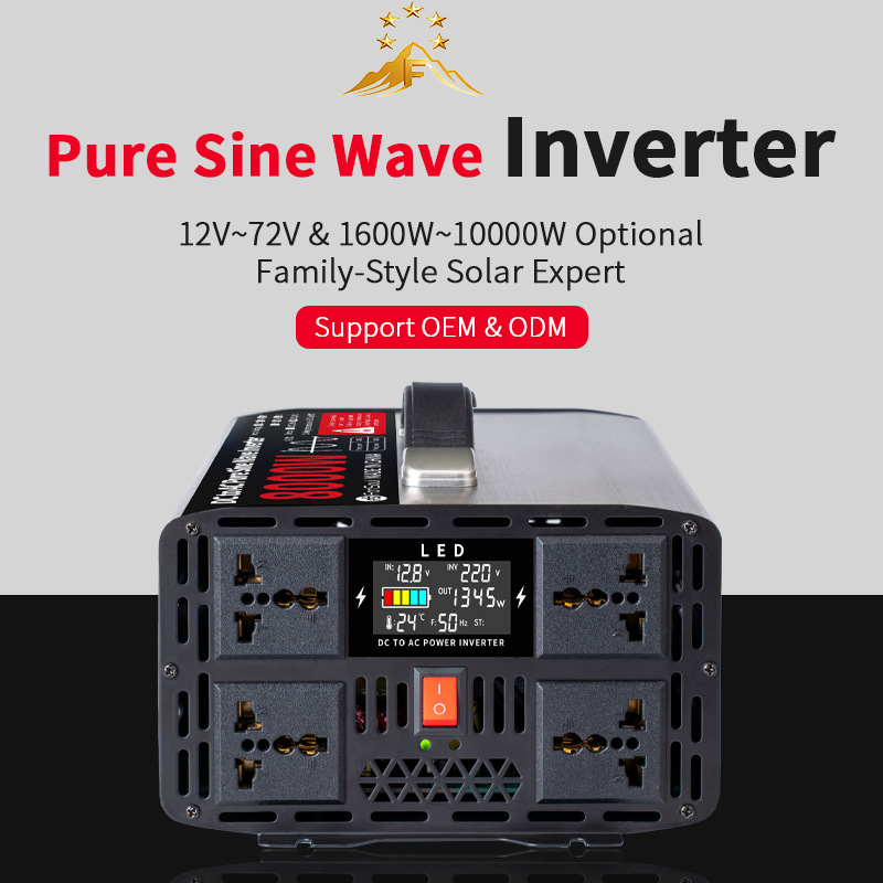 5KW 6KW 8KW Pure Sine Wave Off - огляд і ціна Pure Sine Wave Inverter 5000W 48V 220V