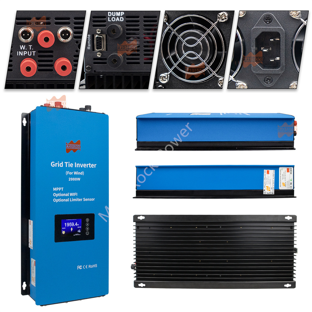 2000W 48V AC MPPT Wind Inverte - огляд і ціна Grid Tie Inverter Limiter 2000W