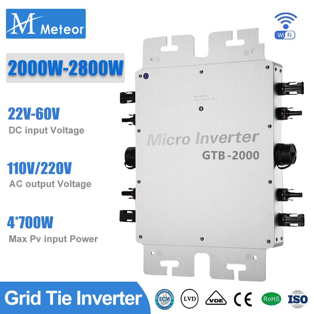 2000W 2400W 2800W Micro Invert - огляд і ціна Grid Tie Inverter Limiter 2000W