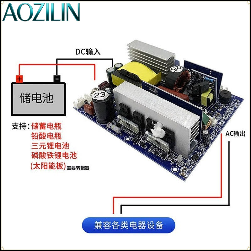 AOZILIN Pure Sine Wave Inverte - огляд і ціна Pure Sine Wave Inverter Board 24V 48V