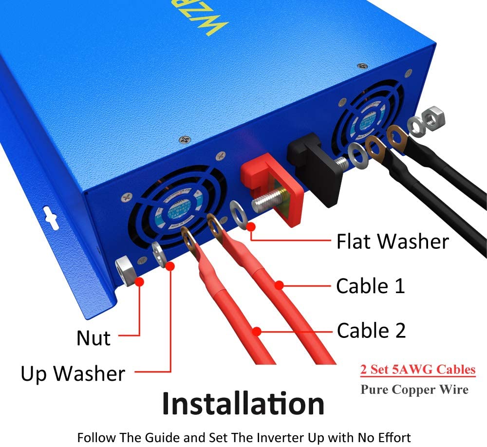Pure Sine Wave Power Inverter  - огляд і ціна Inverter Pure Sine Wave 60Hz 120V 3000W