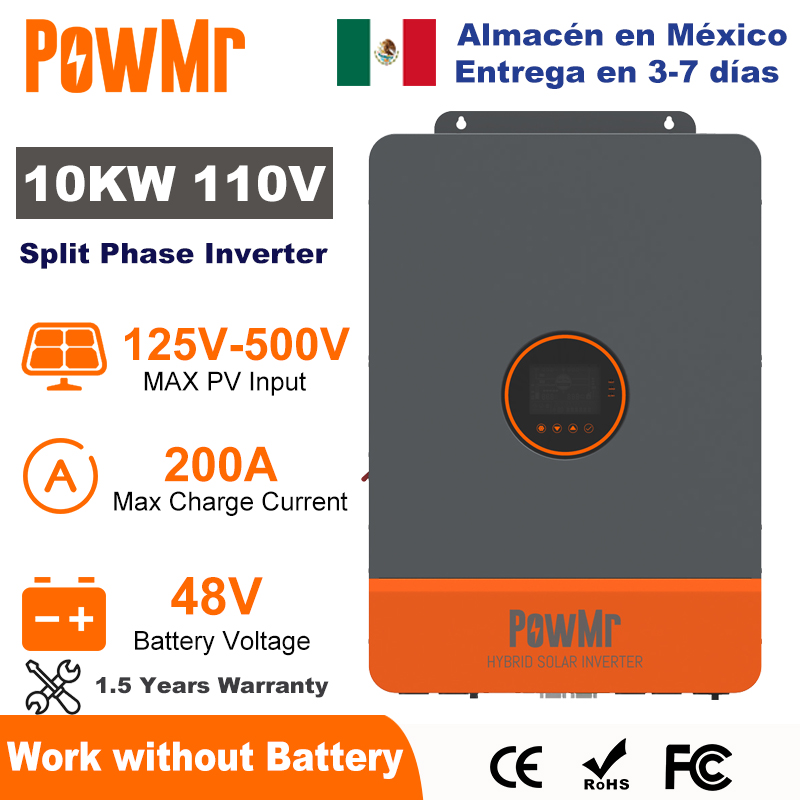 PowMr 10KW Split Phase Inverte - огляд і ціна Split Phase Inverter 10Kw 110V 220V