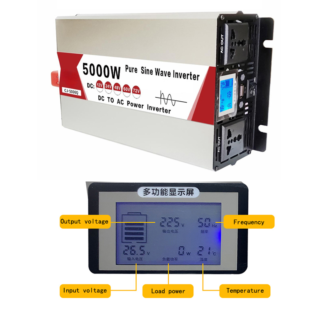4000W/5000W/5500W/3000W Pure S - огляд і ціна Inverter Pure Sine Wave 60Hz 120V 3000W